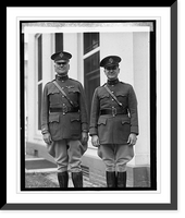 Historic Framed Print, Col. John T. Oxton & son, Jr., both Army chaplains; at W.H., [6/12/25],  17-7/8" x 21-7/8"