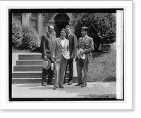 Historic Framed Print, Geo. Middleton, Robt. La Follette, Ralph Sucher & Phil. La Follette, 6/19/25,  17-7/8" x 21-7/8"