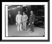 Frank Morrison, Robt. La Follette and Wm. Greene at station, 6/19/25, Antique Wall Art