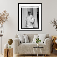 Historic Framed Print, D.A. (Tony) Bruno, shoemaker to presidents, 6/20/25,  17-7/8" x 21-7/8"