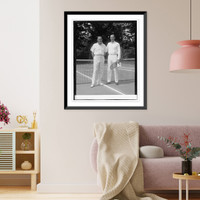 Historic Framed Print, Col. W.C. Johnson & Commander Walter Anderson, [6/20/25],  17-7/8" x 21-7/8"