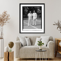 Historic Framed Print, Col. W.C. Johnson & Commander Walter Anderson, [6/20/25],  17-7/8" x 21-7/8"