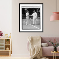 Historic Framed Print, Col. W.C. Johnson & Commander Walter Anderson, 6/20/25,  17-7/8" x 21-7/8"