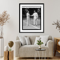 Historic Framed Print, Col. W.C. Johnson & Commander Walter Anderson, 6/20/25,  17-7/8" x 21-7/8"