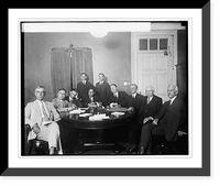 Historic Framed Print, U.S. and Italian debt refunding commission, 6/25/25,  17-7/8" x 21-7/8"