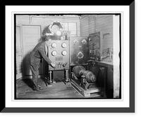 Historic Framed Print, Dr. H.C. Hayes of U.S. Naval Research Lab., Bellevue, D.C., 6/29/25,  17-7/8" x 21-7/8"