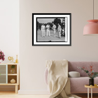 Historic Framed Print, C.M. Charest, C.A. Major, R.W. Flourman, J.S. Rutley, 7/4/25,  17-7/8" x 21-7/8"