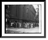 Historic Framed Print, Crowd at church to view body of Wm. J. Bryan, [7/30/25] - 2,  17-7/8" x 21-7/8"