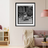 Historic Framed Print, Body of Bryan carried into N.Y. Ave. Pres. church, 7/30/25,  17-7/8" x 21-7/8"