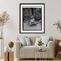 Historic Framed Print, Body of Bryan carried into N.Y. Ave. Pres. church, 7/30/25,  17-7/8" x 21-7/8"