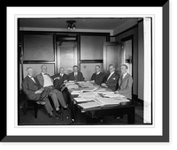 Historic Framed Print, Committee on transfer of Bu. of Mines to Dept. of Commerce, 8/5/25,  17-7/8" x 21-7/8"