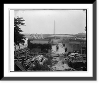 Destroying bath house at Tidal bathing beach, 8/10/25, Antique Poster