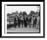 E. Schmidt receiving key of Marshall Hall Classic, Antique Wall Art