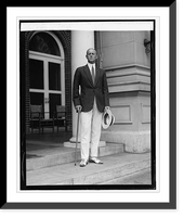 Historic Framed Print, Colonel Augusto Villa, Mid. Attache Italian Embassy, 8/25/25,  17-7/8" x 21-7/8"