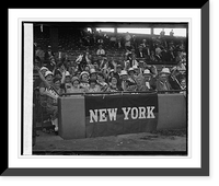 Historic Framed Print, Union Printers International Baseball League game,  17-7/8" x 21-7/8"