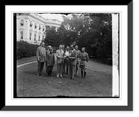Historic Framed Print, Capt. Ed. Rickenbacker & group present invitation to Coolidge, [9/14/25],  17-7/8" x 21-7/8"