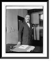 Historic Framed Print, W.A. Green, Chief Prohibition Inspector, [9/25/25],  17-7/8" x 21-7/8"