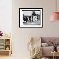 Historic Framed Print, Burial of Lt. Lansdowne at Arlington, 9/8/25 - 2,  17-7/8" x 21-7/8"