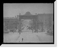 Historic Framed Print, Welcome arch at Union Depot, Denver, Colo.,  17-7/8" x 21-7/8"