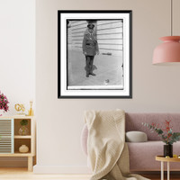 Historic Framed Print, Gen. Patrick in new air service uniform, 9/21/25,  17-7/8" x 21-7/8"