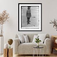 Historic Framed Print, Gen. Patrick in new air service uniform, 9/21/25,  17-7/8" x 21-7/8"