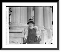 Historic Framed Print, Mrs. Mathilde Hanschultz of Denmark to Int. Union, 10/15/25,  17-7/8" x 21-7/8"