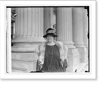 Historic Framed Print, Mrs. Mathilde Hanschultz of Denmark to Int. Union, 10/15/25,  17-7/8" x 21-7/8"