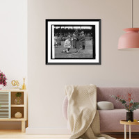 Historic Framed Print, Goslin with Miss Barbara watson, 10/12/25,  17-7/8" x 21-7/8"