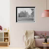 Historic Framed Print, Music and Billings halls, Wellesley College, Mass.,  17-7/8" x 21-7/8"