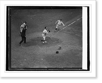 Stanley Harris out at home on attempted double steal 7th, 10/11/25, Antique Wall Art