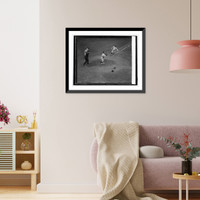 Stanley Harris out at home on attempted double steal 7th, 10/11/25, Antique Wall Art