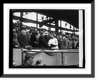 Historic Framed Print, Harris handing ball to Coolidge, 10/10/25,  17-7/8" x 21-7/8"