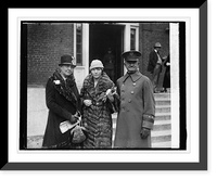 Maj. Gen. & Mrs. B.A. Poore & daughter, Mrs. C.S. Bolte, 10/30/25, Historic Reproduction