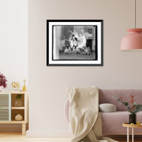 Historic Framed Print, Mrs. Edward T. Sanford, at nieghborhood house, 11/4/25,  17-7/8" x 21-7/8"