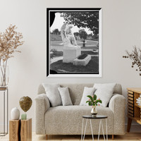 Historic Framed Print, Winnie Davis memorial, Hollywood [Cemetery], Richmond, Va. - 2,  17-7/8" x 21-7/8"