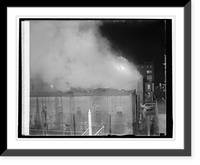 Historic Framed Print, Rosslyn Packing Co. fire,  17-7/8" x 21-7/8"