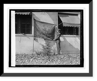 Howard S. Fisk with flag of Geo. Wash. Post, Amer. Legion, 10/20/25 Classic, Antique Wall Art