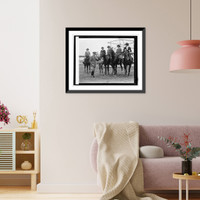 Historic Framed Print, Col. Mitchell judging at Rock Creek Hunt Club field day, 10/15/25,  17-7/8" x 21-7/8"