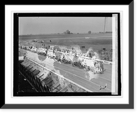 Historic Framed Print, Lined up for start of 250 mile race, [10/26/25] - 2,  17-7/8" x 21-7/8"