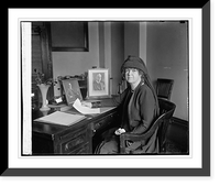 Historic Framed Print, Mrs. John Jacob Rogers at Veterans Bureau, 11/18/25,  17-7/8" x 21-7/8"