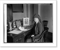 Historic Framed Print, Mrs. John Jacob Rogers at Veterans Bureau, 11/18/25,  17-7/8" x 21-7/8"