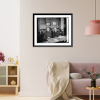 Historic Framed Print, Maj. Hewy Leonard & Adm. Hillery P. Jones, 11/16/25,  17-7/8" x 21-7/8"