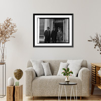 Historic Framed Print, Senators J.E. Watson, A.B. Cummins & R.P. Ernst, 12/1/25,  17-7/8" x 21-7/8"