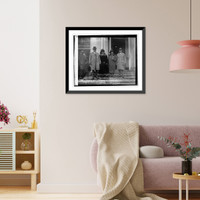 Historic Framed Print, Dr. & Mrs. A.T. Brooks (left) and Mr. & Mrs. N.B. Weaver, 11/25/25,  17-7/8" x 21-7/8"