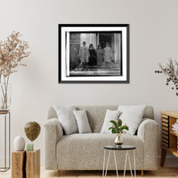 Historic Framed Print, Dr. & Mrs. A.T. Brooks (left) and Mr. & Mrs. N.B. Weaver, 11/25/25,  17-7/8" x 21-7/8"