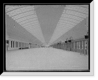 Historic Framed Print, Train concourse, Union Station, Washington, D.C.,  17-7/8" x 21-7/8"