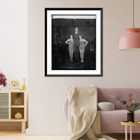 Historic Framed Print, Vivian Marinelli, Dick Nash, Dorothy Marinelli, 11/24/25,  17-7/8" x 21-7/8"