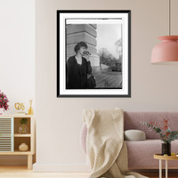 Historic Framed Print, Rep. John Jacob Rogers with pie, [1/7/26],  17-7/8" x 21-7/8"