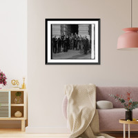 Historic Framed Print, Pre testing at House of Rep. restaurant, 1/7/26,  17-7/8" x 21-7/8"