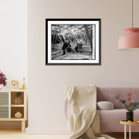 Historic Framed Print, C.E. Moberley & Rep. Morrow with N. Mexico state seal, 1/18/26,  17-7/8" x 21-7/8"